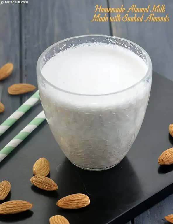 Indian Style Homemade Almond Milk Recipe