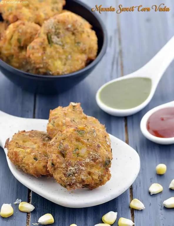 Sweet Corn Vada Recipe (How To Make Sweet Corn Vada)