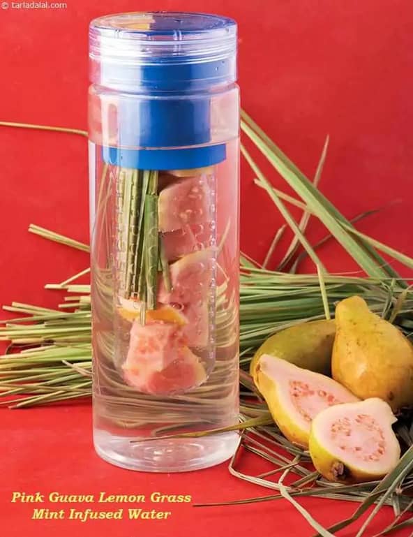 Pink Guava Lemon Grass Infused Water Recipe