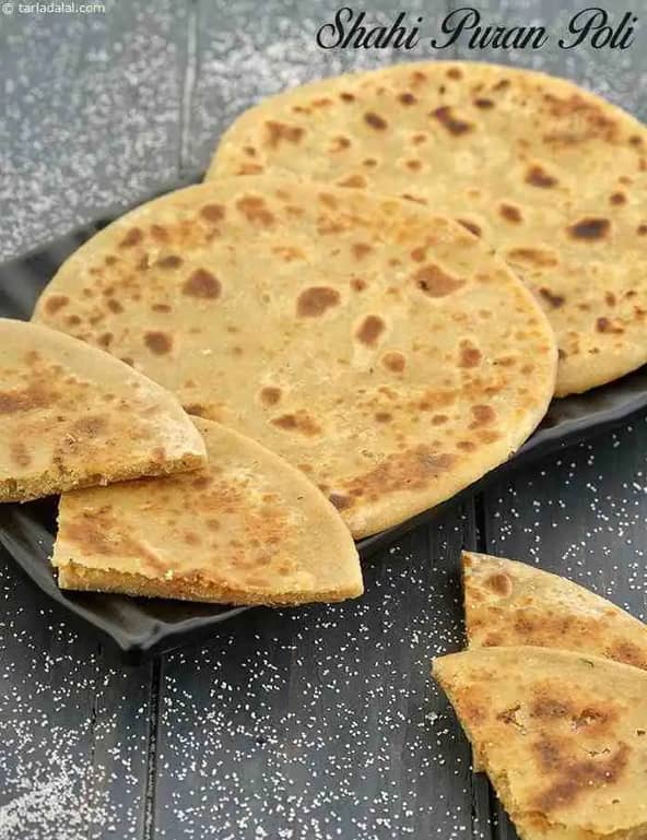 Shahi Puran Poli Recipe (Indian Sweet Roti)
