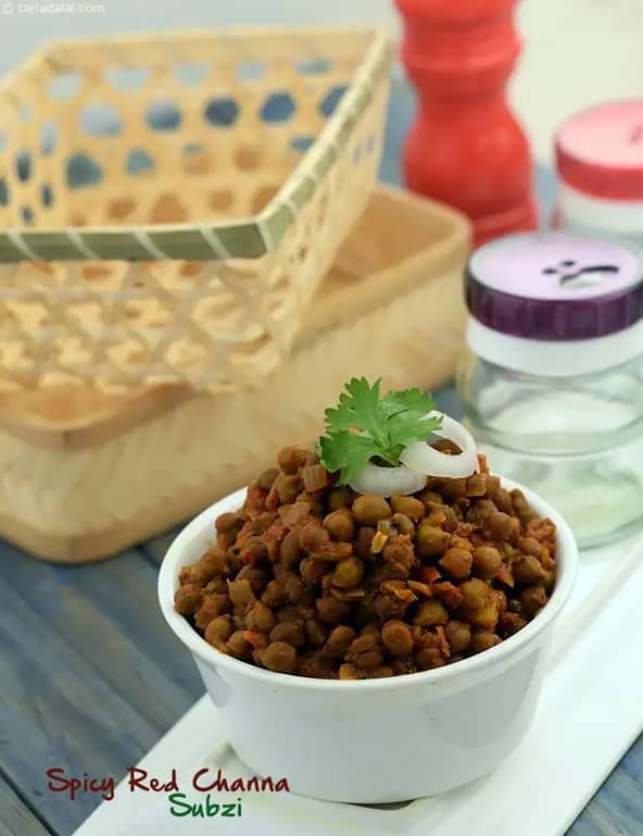 Spicy Red Chana Subzi Recipe