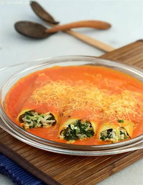 Spinach Stuffed Enchiladas Recipe