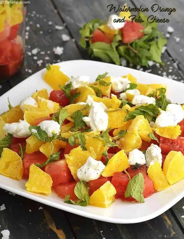 Watermelon Recipe (Orange And Feta Salad)