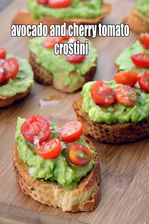 Avocado Cherry Tomato Crostini Recipe