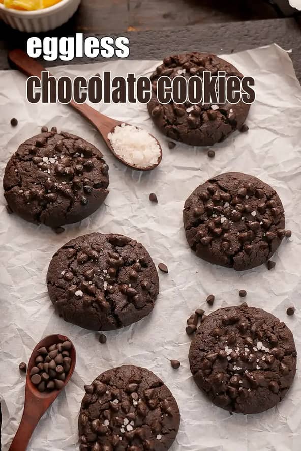 Eggless Chocolate Cookies Recipe