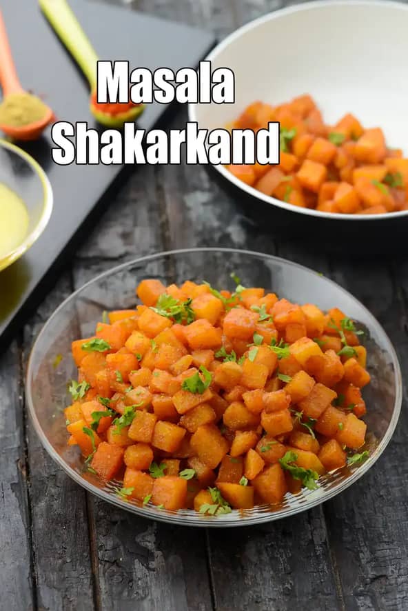 Masala Shakarkand Recipe (Indian Sweet Potato Stir Fry)