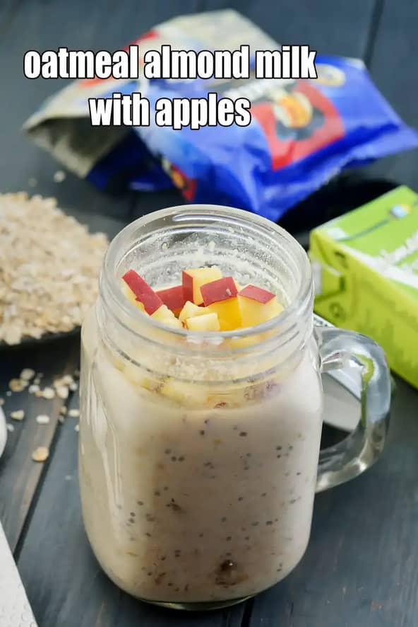 Oatmeal Almond Milk With Apples Recipe