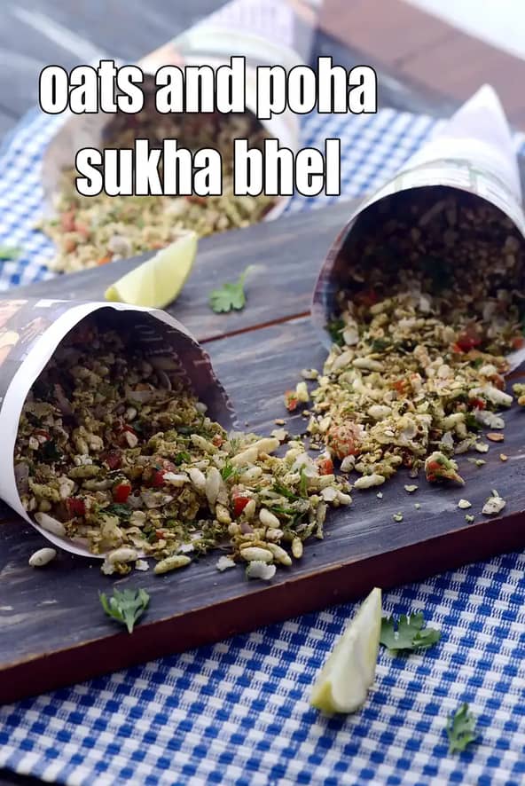 Oats And Poha Sukha Bhel Recipe (Oats Sukha Bhel)