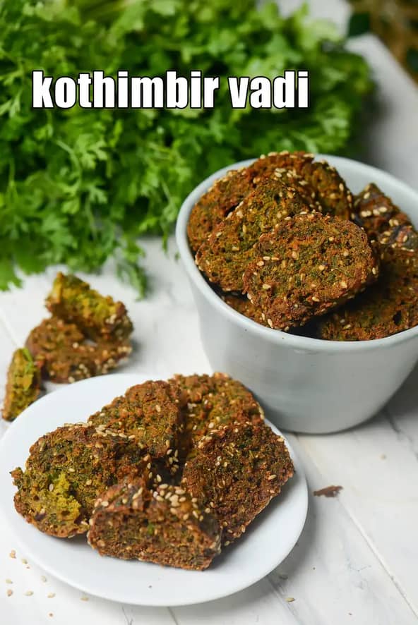 Kothimbir Vadi Recipe (Steamed Kothimbir Vadi)
