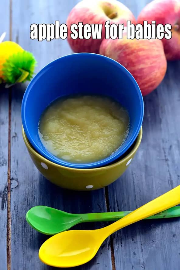 Apple Stew For Babies Recipe (Stewed Apples For Babies)