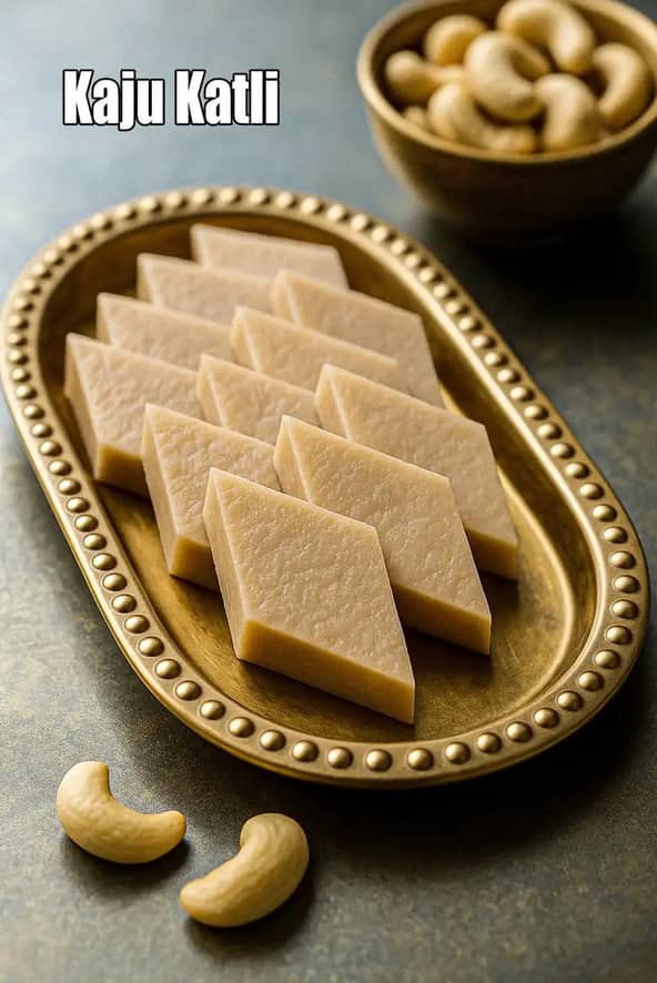 Kaju Katli Recipe (Kaju Barfi)
