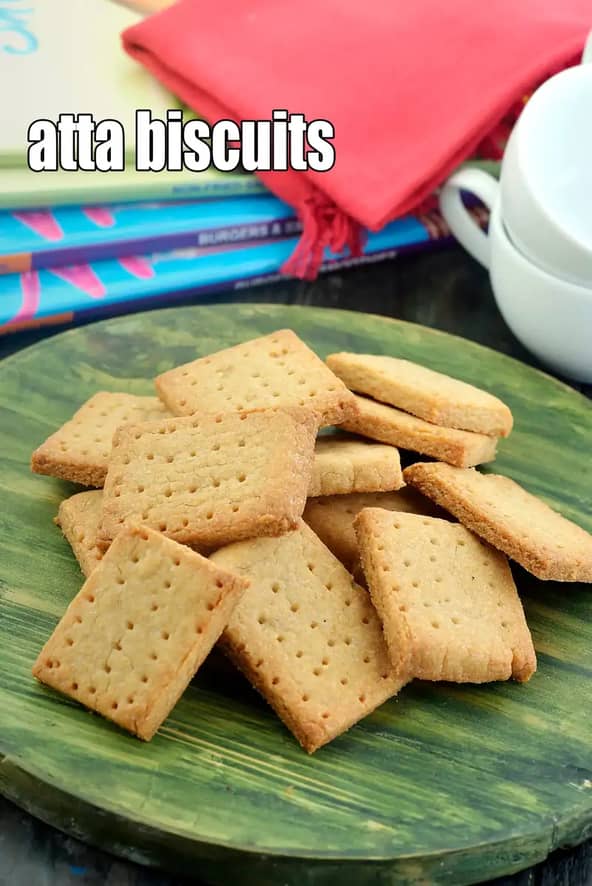 Atta Biscuits Recipe (Eggless Atta Biscuits)