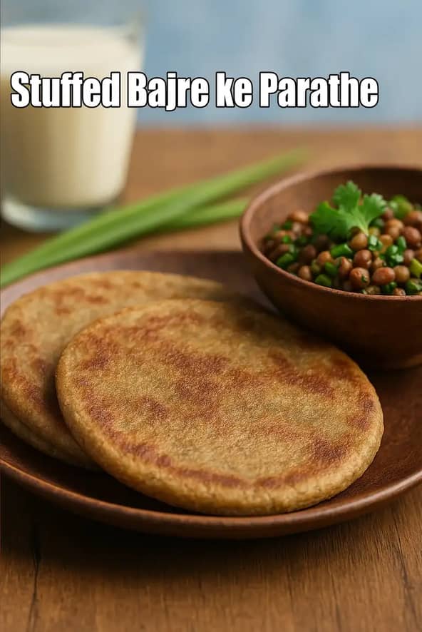 Stuffed Bajre Ke Parathe Recipe (Bajra Chawli Paratha)