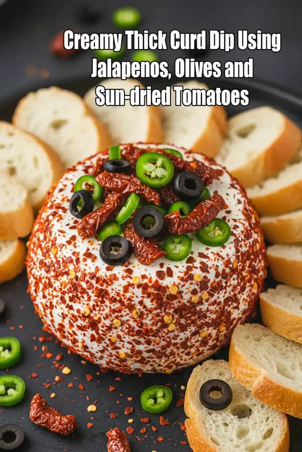 Creamy Thick Curd Dip Using Jalapenos Recipe