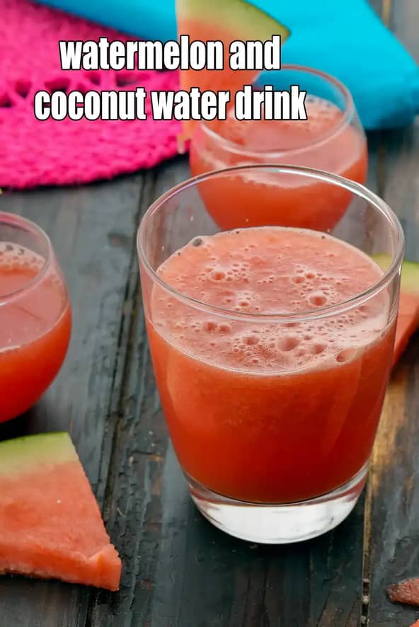 Watermelon And Coconut Water Drink Recipe