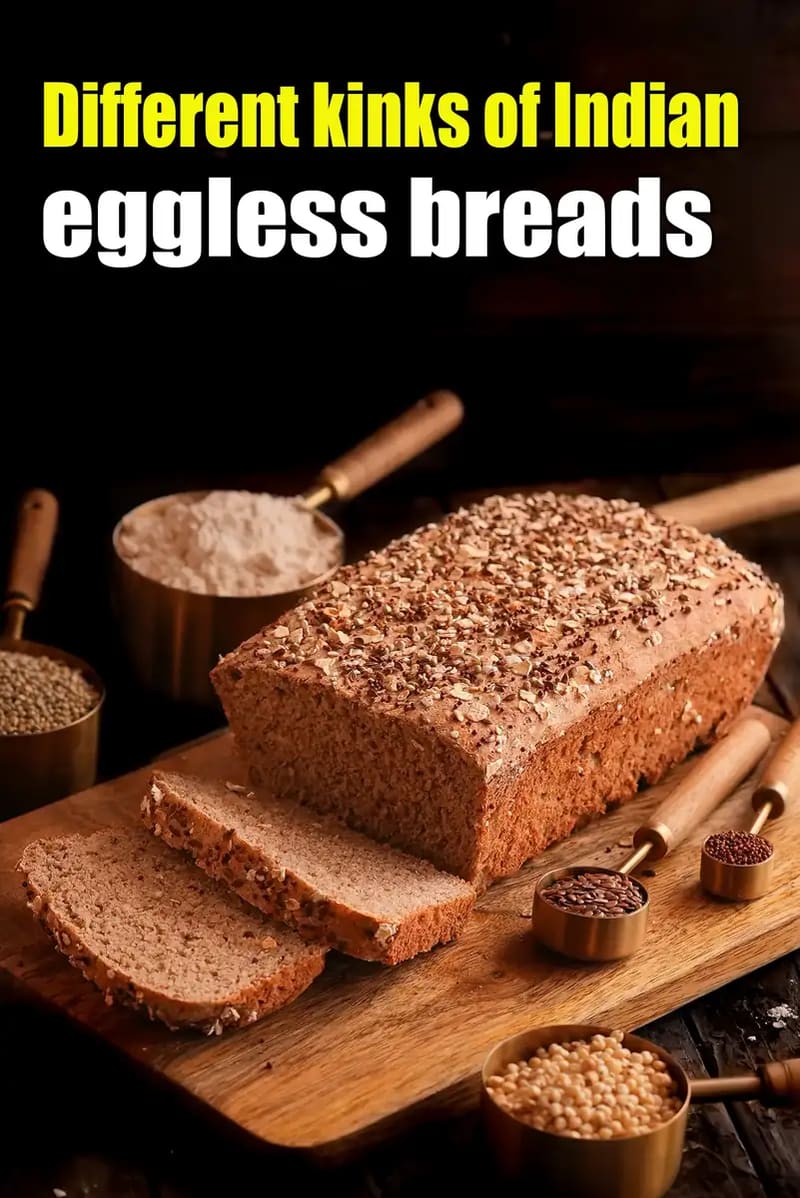 different kinds of Indian eggless breads