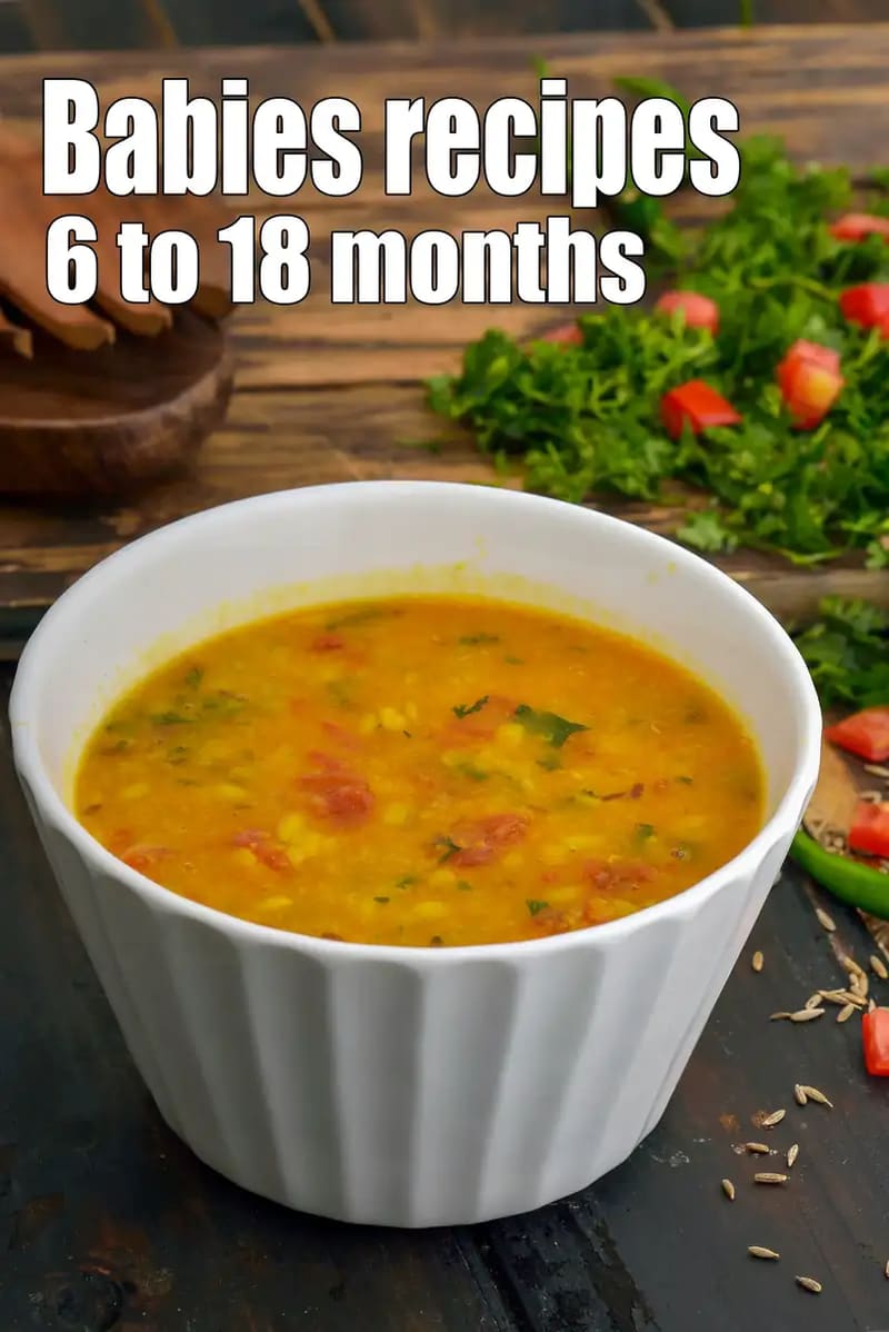 Babies recipes, 6 to 18 months