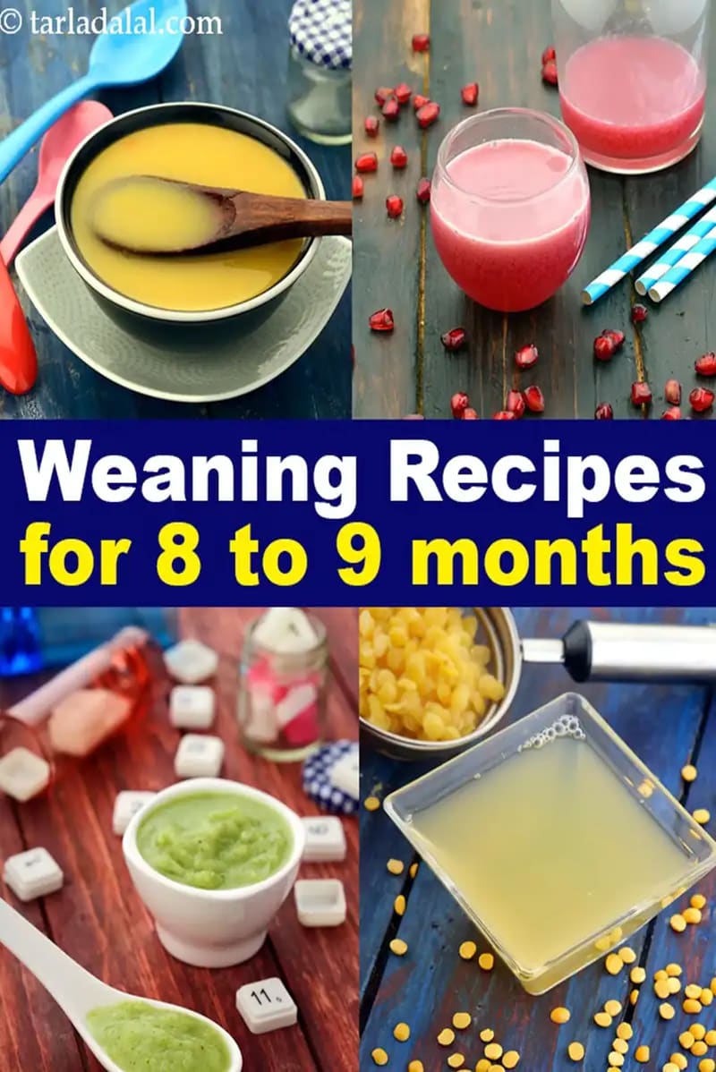 Recipes for Weaning (8 to 9 months)