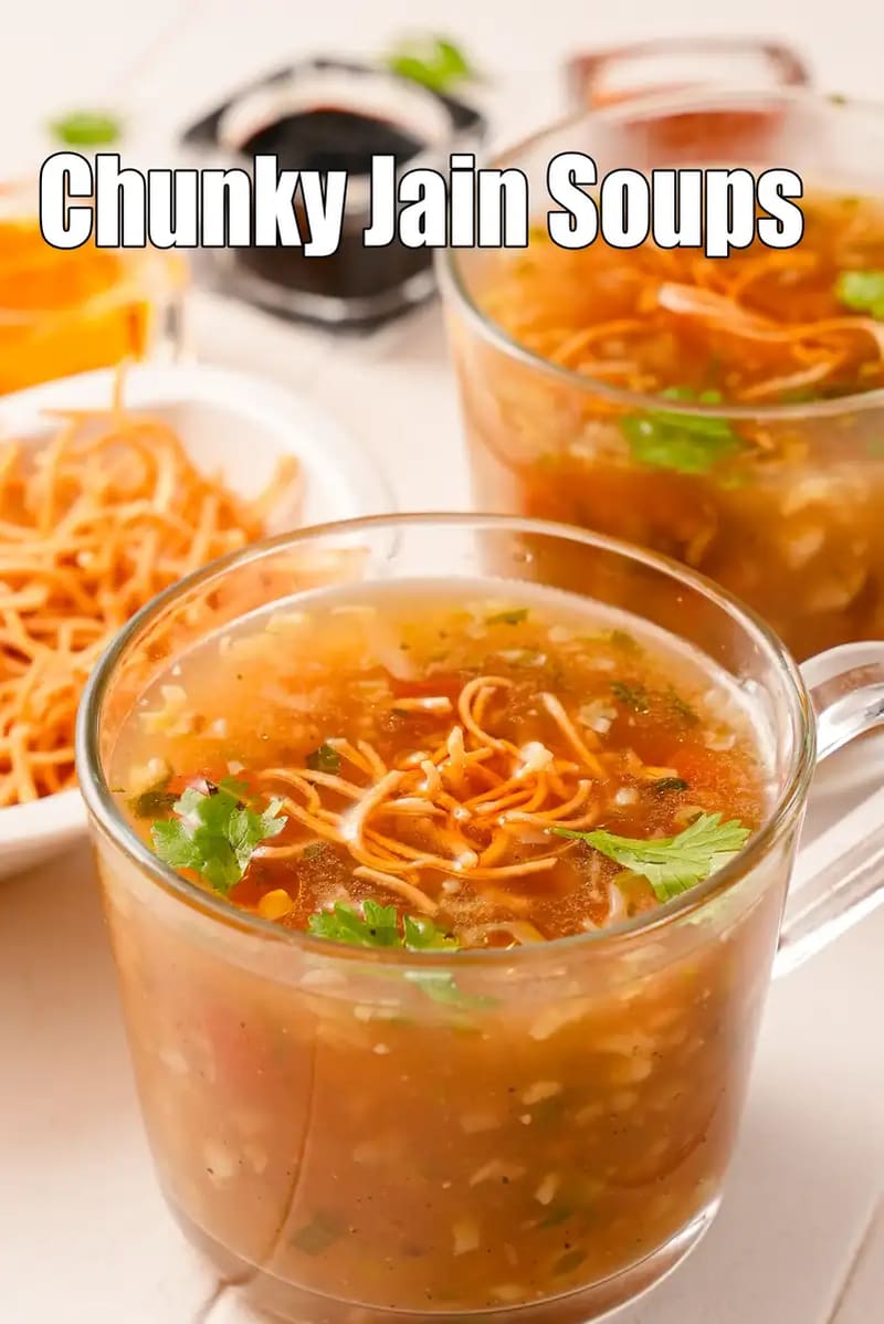 Chunky Jain soups, Creamy Jain soups
