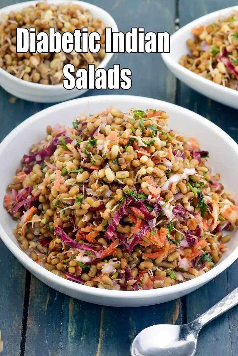 Diabetic Indian Vegetarain Salads