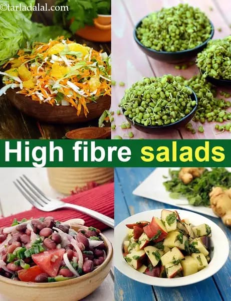 High Fiber Indian vegetarian Salads