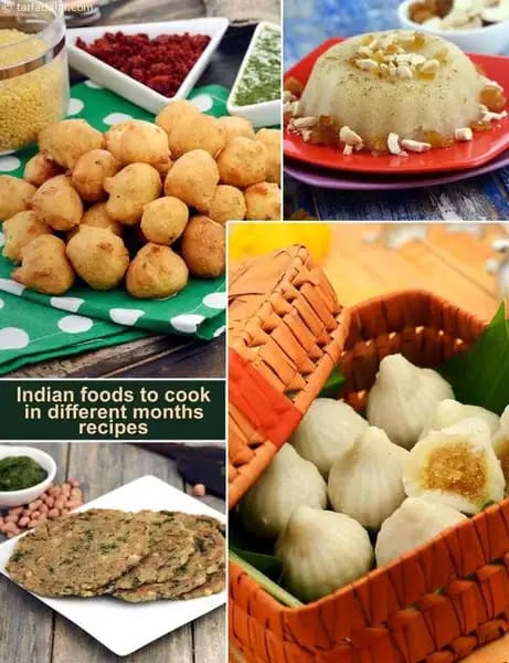 Indian Foods to cook in different months