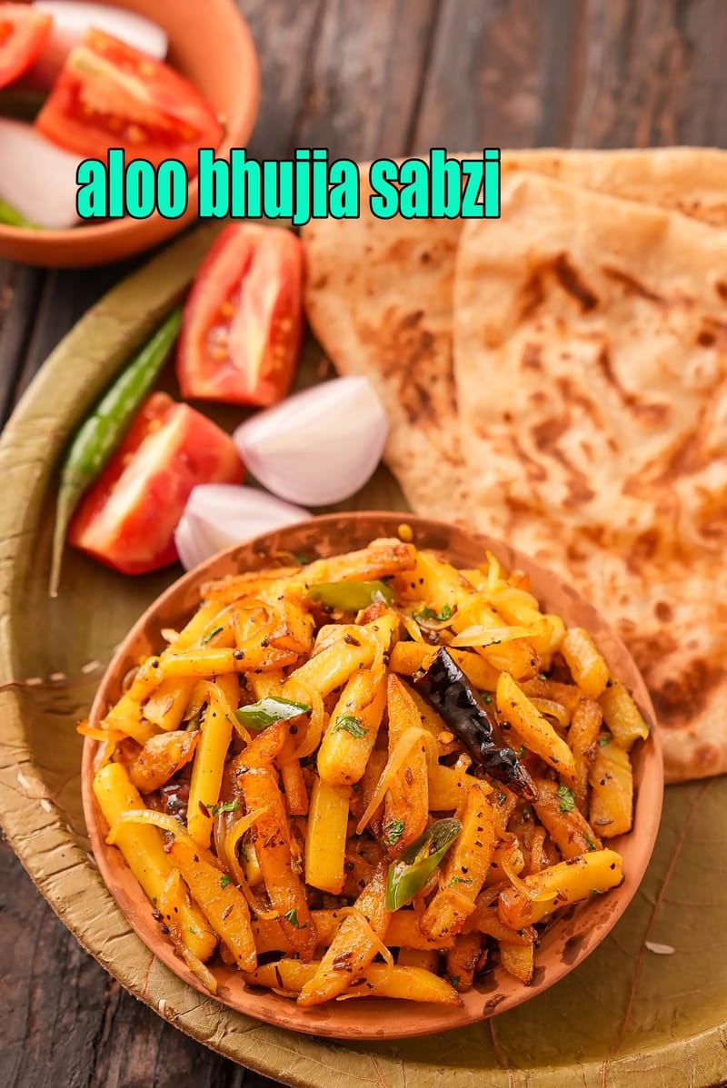 Aloo bhujia sabzi recipe | Bihari aloo bhujiya | crispy aloo fry | | Tarla Dalal