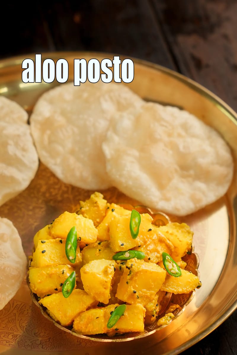 Aloo posto recipe | Bengali aloo posto recipe | aloo poshto | | Tarla Dalal