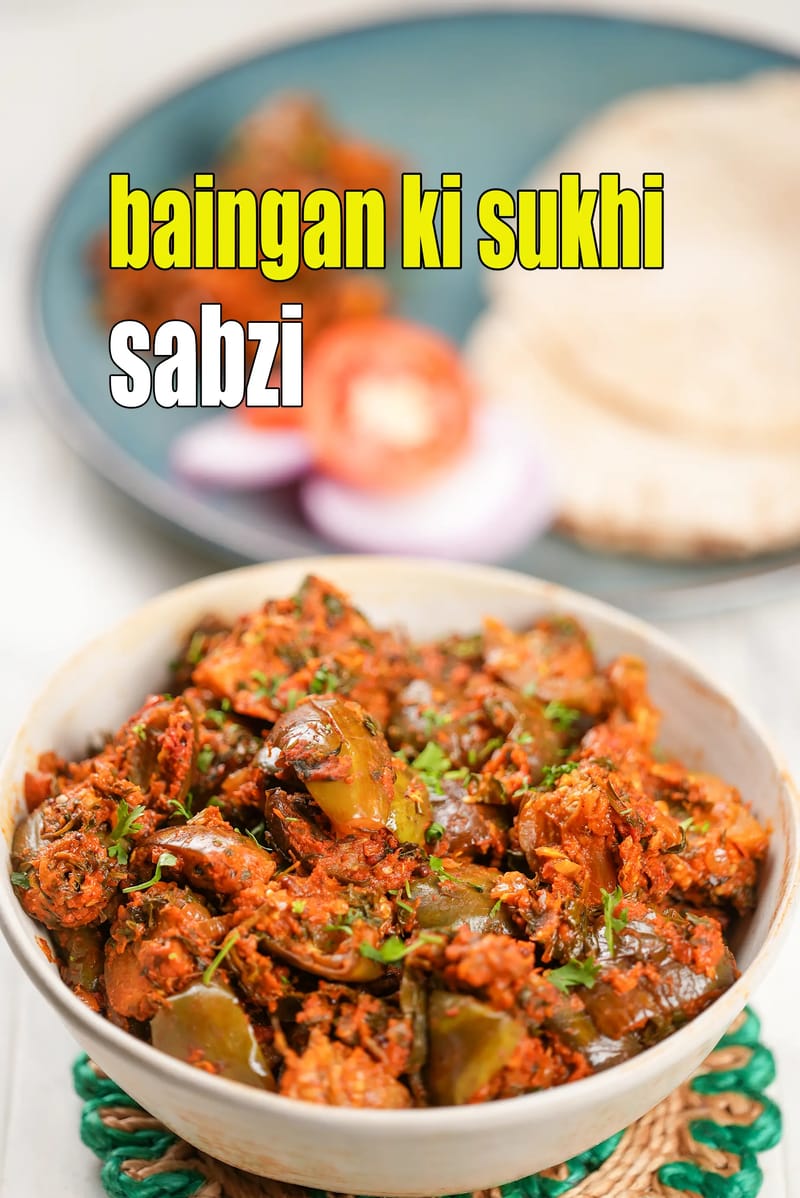 Baingan ki sukhi sabzi recipe | brinjal methi sabzi | baingan tamatar sabzi | healthy eggplant Indian vegetable | | Tarla Dalal