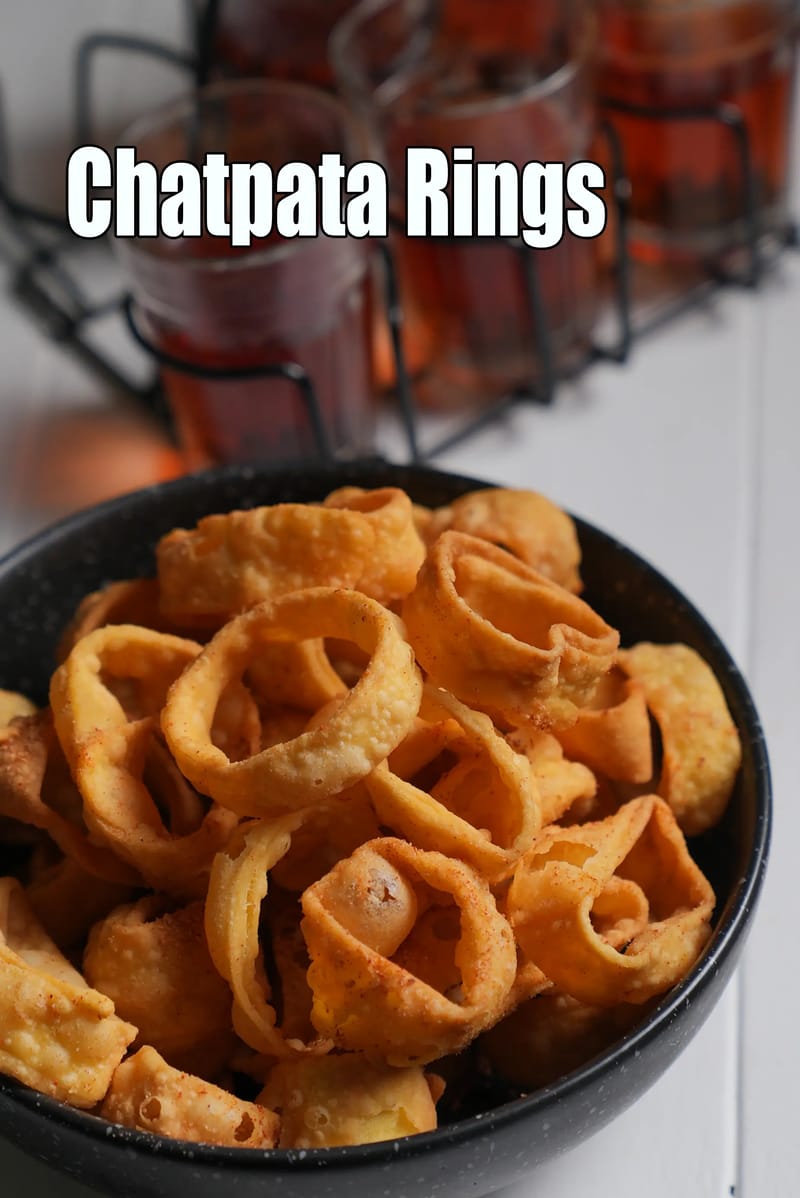 Chatpata Rings recipe | Indian style crunchy fryums | Chatpata Rings for kids tiffin box | | Tarla Dalal