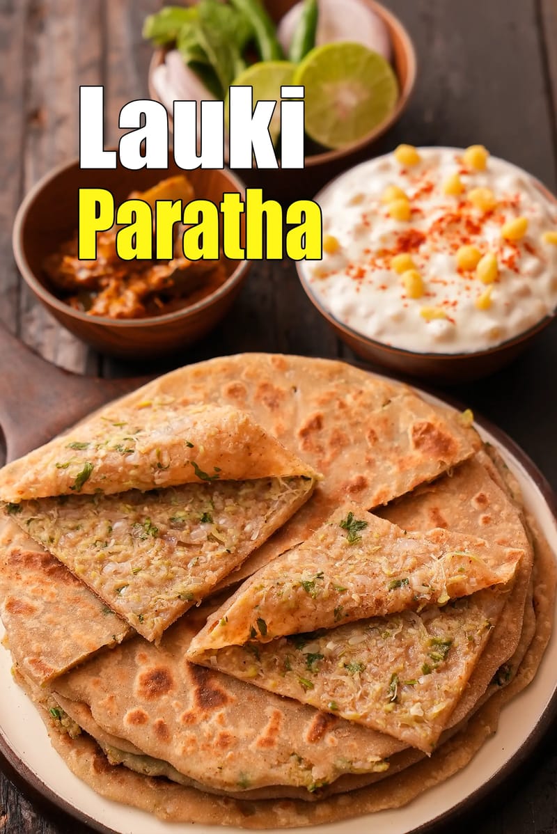  lauki paratha recipe | dudhi paratha | stuffed lauki paratha | bottle gourd paratha | | Tarla Dalal