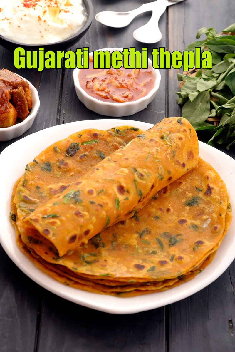 Gujarati methi thepla recipe  | methi ka thepla | healthy methi thepla | how to make thepla | | Tarla Dalal