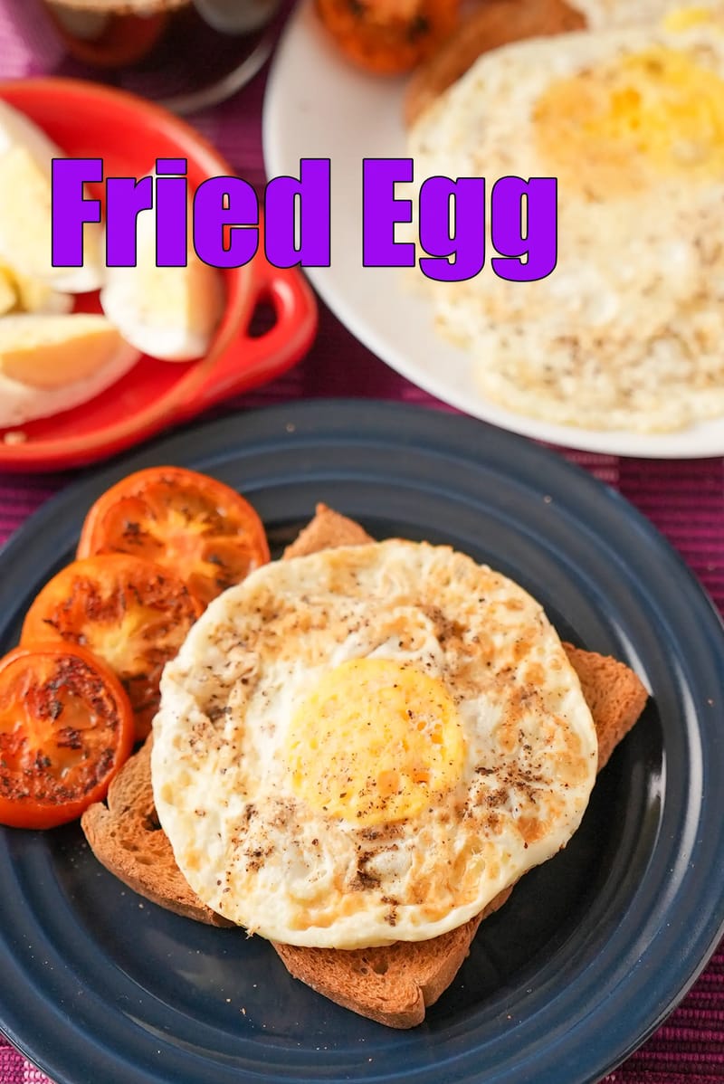 Fried egg recipe | perfect healthy fried egg | how to fry an egg | how to make fried eggs | | Tarla Dalal