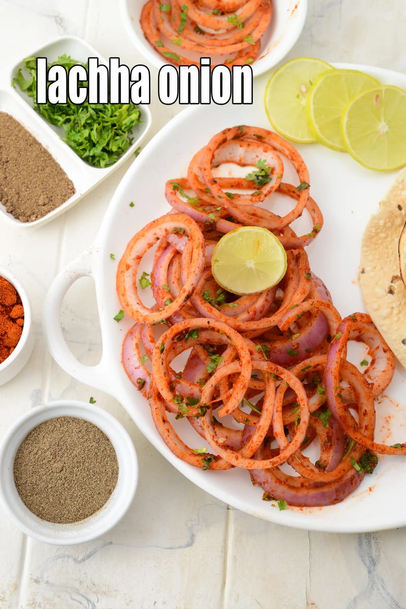 Lachha onion recipe | laccha pyaaz | masala pickled onions | lachha onion salad | Tarla Dalal