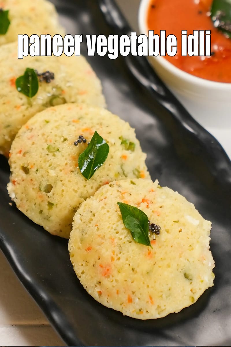 Paneer vegetable idli recipe | healthy vegetable paneer idli | instant paneer idli | | Tarla Dalal
