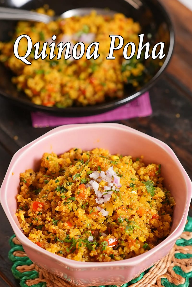 Quinoa poha recipe | Indian style quinoa poha | vegetable quinoa poha | Tarla Dalal