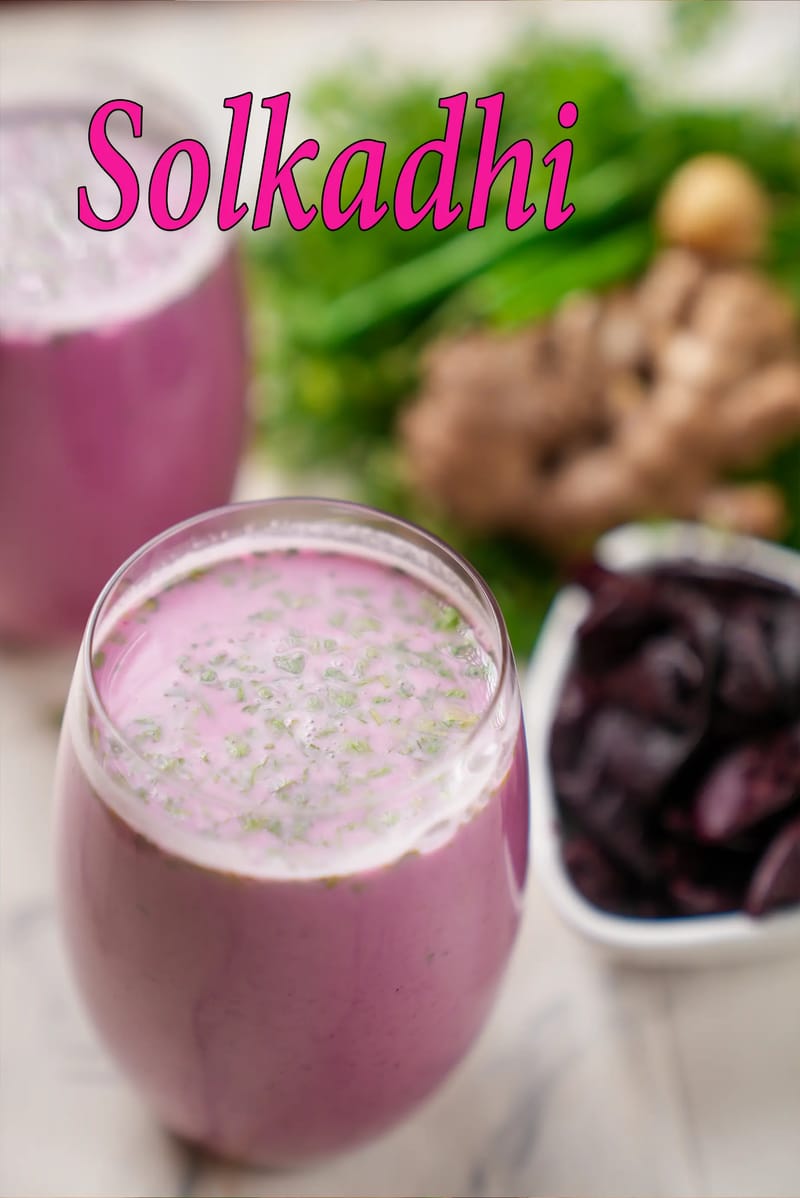 Solkadhi recipe | Konkani style solkadi | Maharashtrian style sol kadhi | kokum curry | | Tarla Dalal