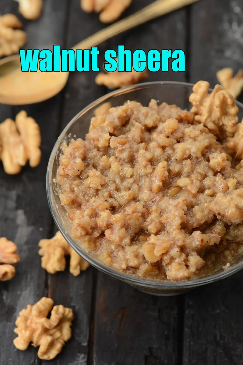 Walnut sheera recipe | akhrot ka halwa | walnut halwa | quick akhrot ka sheera | | Tarla Dalal