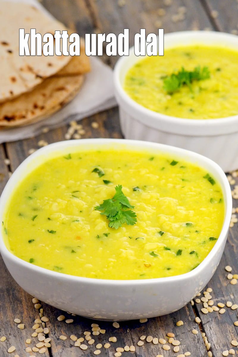 Khatta urad dal recipe | healthy Gujarati khatta urad dal | zero oil dal recipe for diabetes, heart, blood pressure | | Tarla Dalal