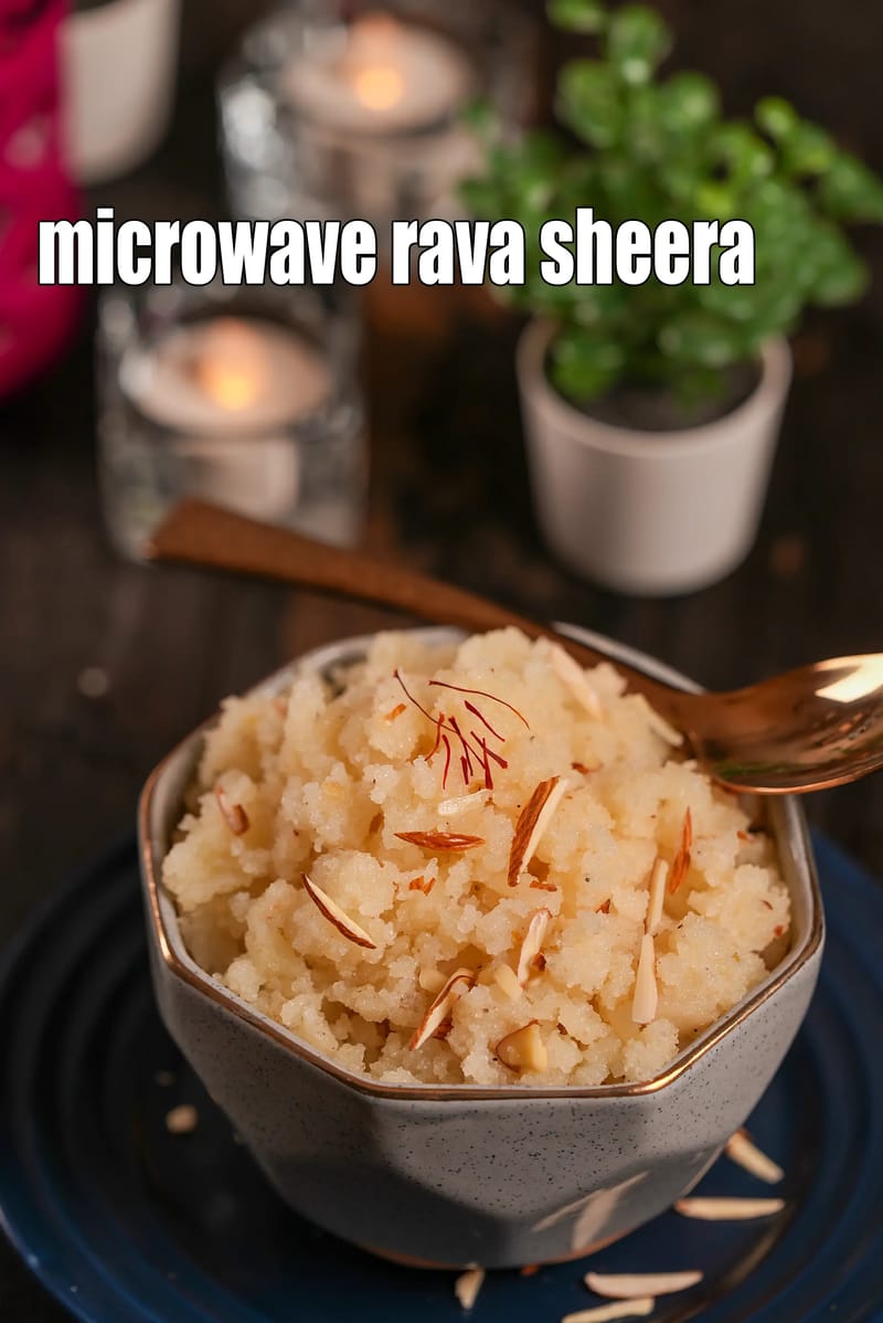 Microwave rava sheera | suji halwa in microwave | suji  sheera  microwave recipe | | Tarla Dalal