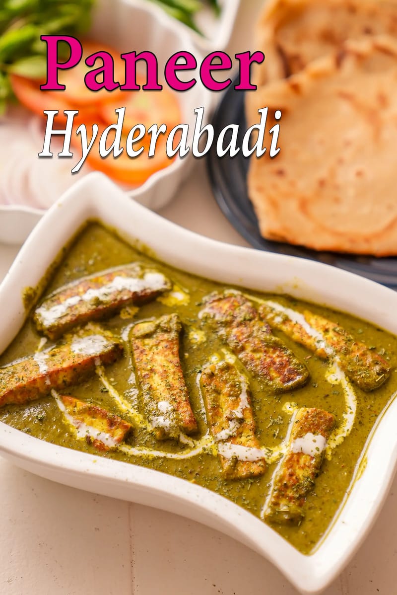 Paneer hyderabadi recipe | dhaba style Hyderabadi paneer gravy | Hyderabadi paneer masala | | Tarla Dalal
