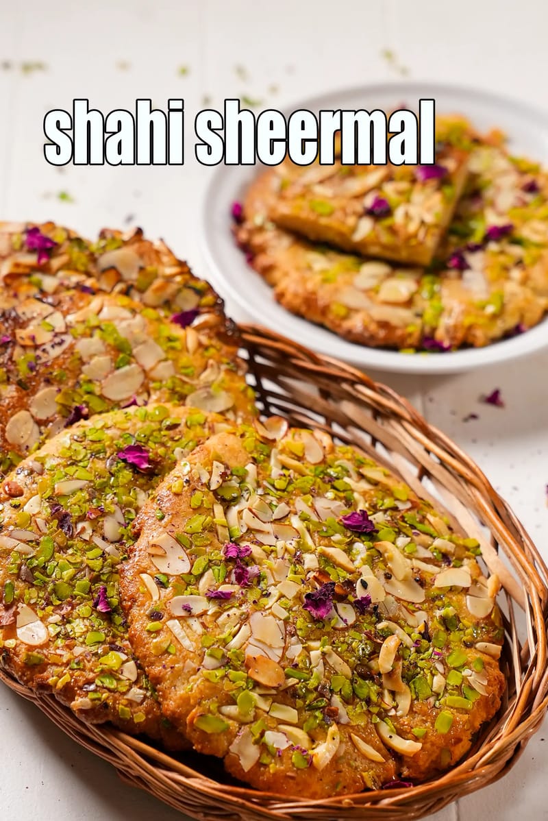 Shahi sheermal recipe | Mughlai sheermal | eggless sweet naan | baked shirmal roti | | Tarla Dalal