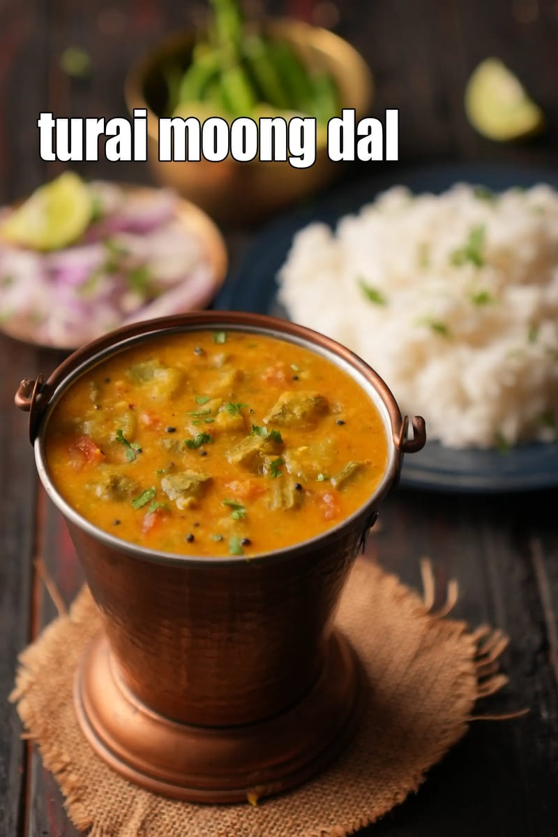 Turai moong dal recipe | healthy ridge gourd moong dal | turiya mag ni dal | | Tarla Dalal