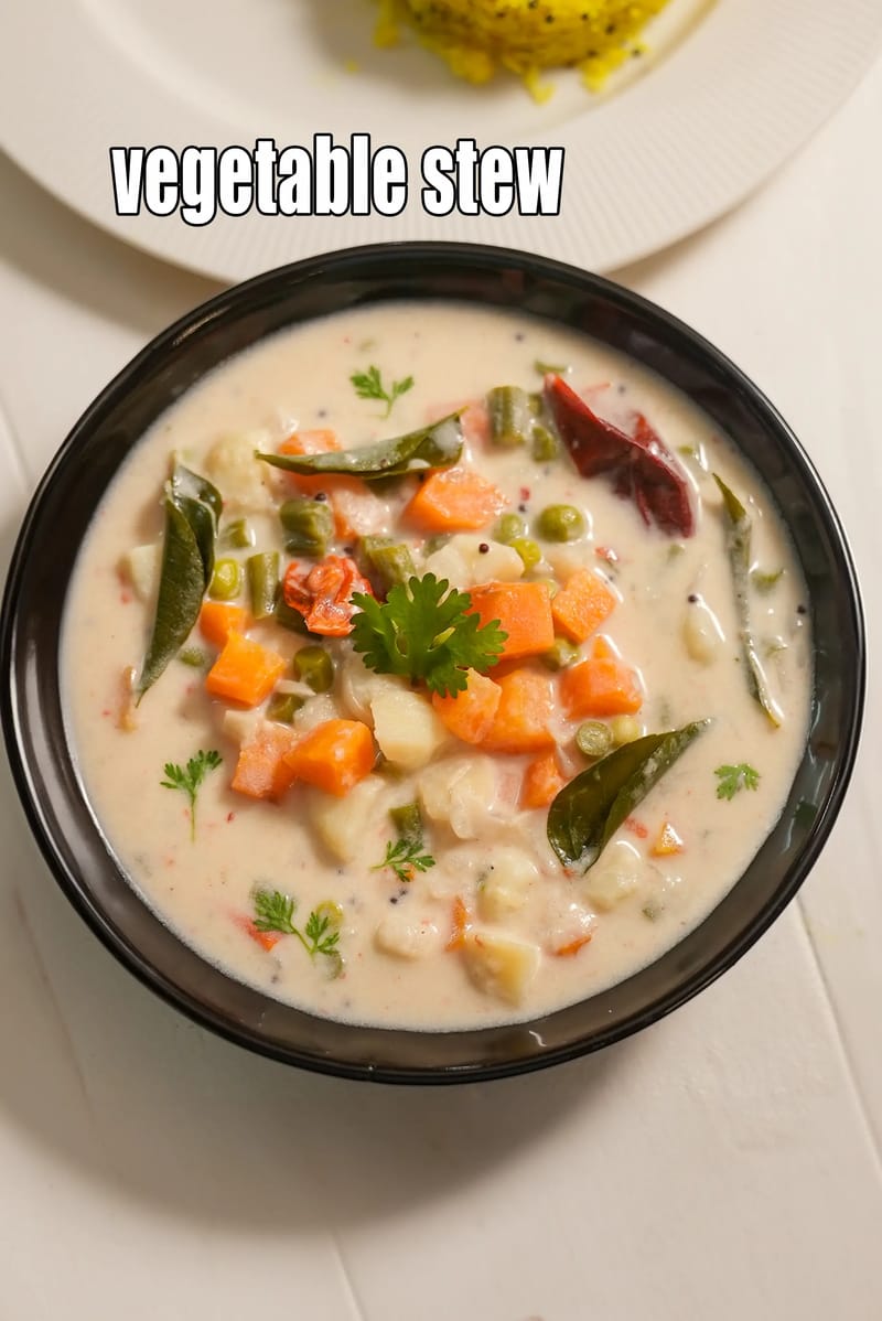 Vegetable stew recipe | South Indian vegetable stew | vegetable curry for idlis and dosas | | Tarla Dalal