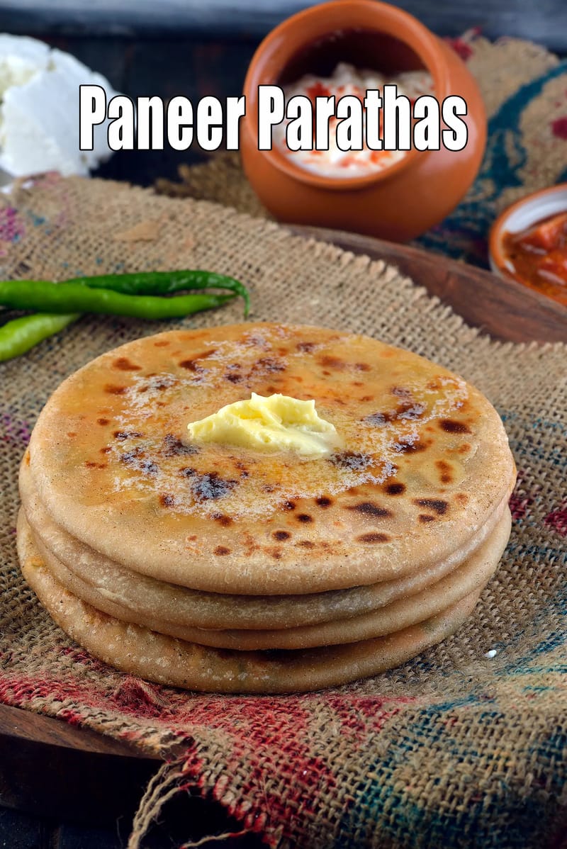 Paneer paratha recipe | punjabi paneer paratha | how to make paneer paratha | | Tarla Dalal