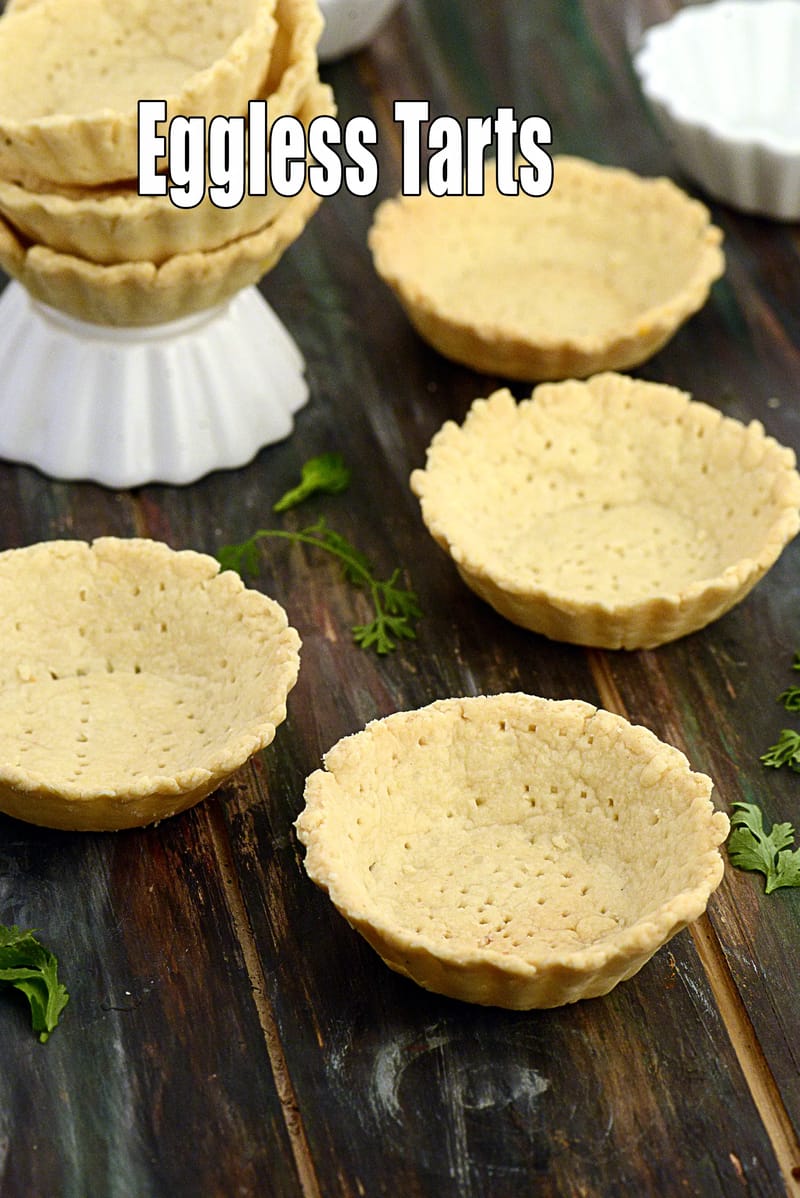 Eggless tarts recipe | eggless tart shells | Indian style eggless tart | | Tarla Dalal
