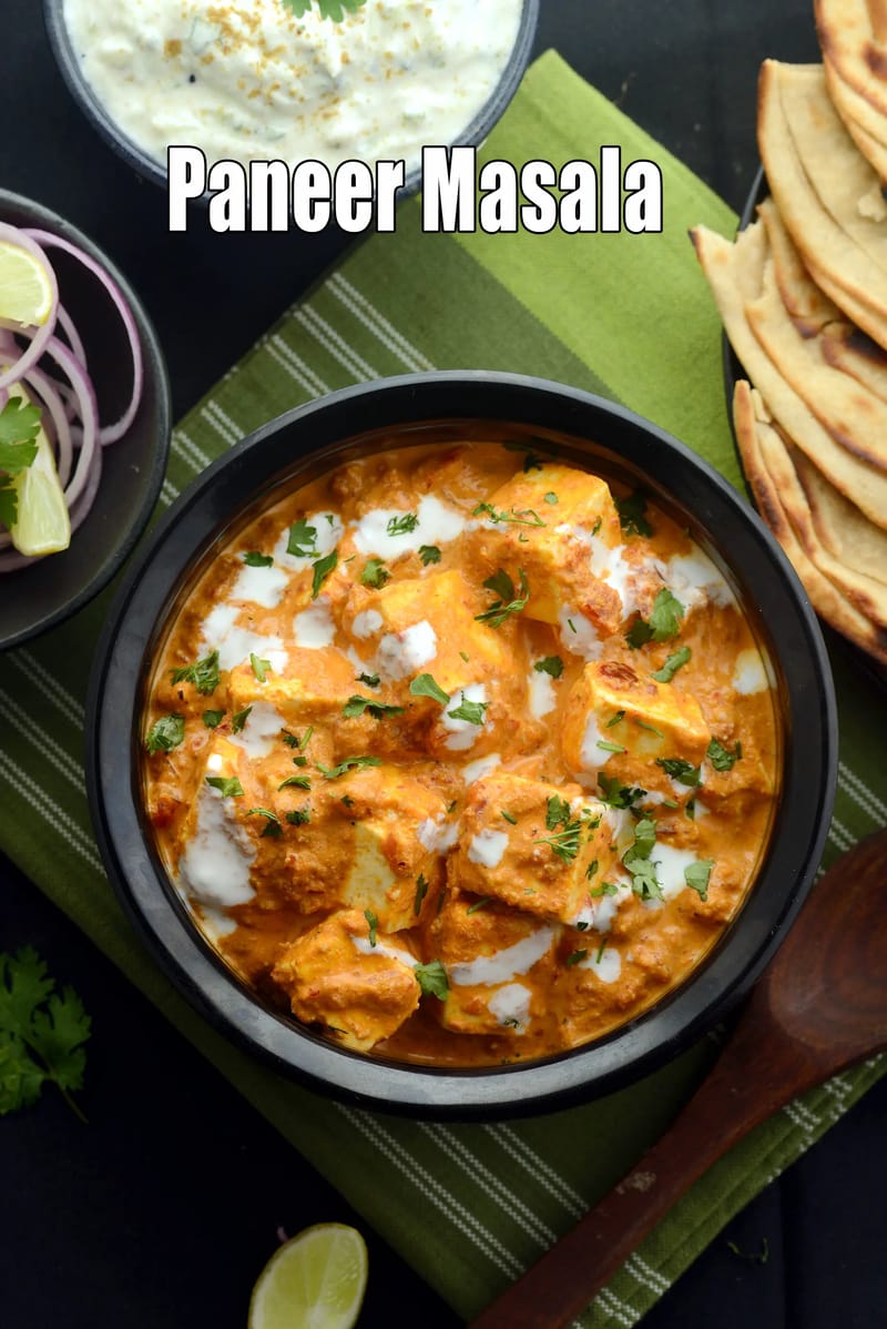 Paneer masala recipe | Punjabi paneer masala | dhaba style paneer masala | Tarla Dalal