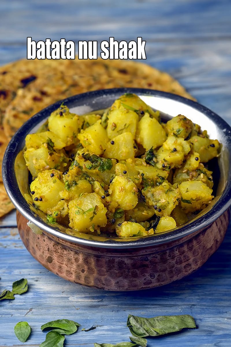 Batata Nu Shaak recipe, Gujarati Bateta Nu Shaak | Tarla Dalal