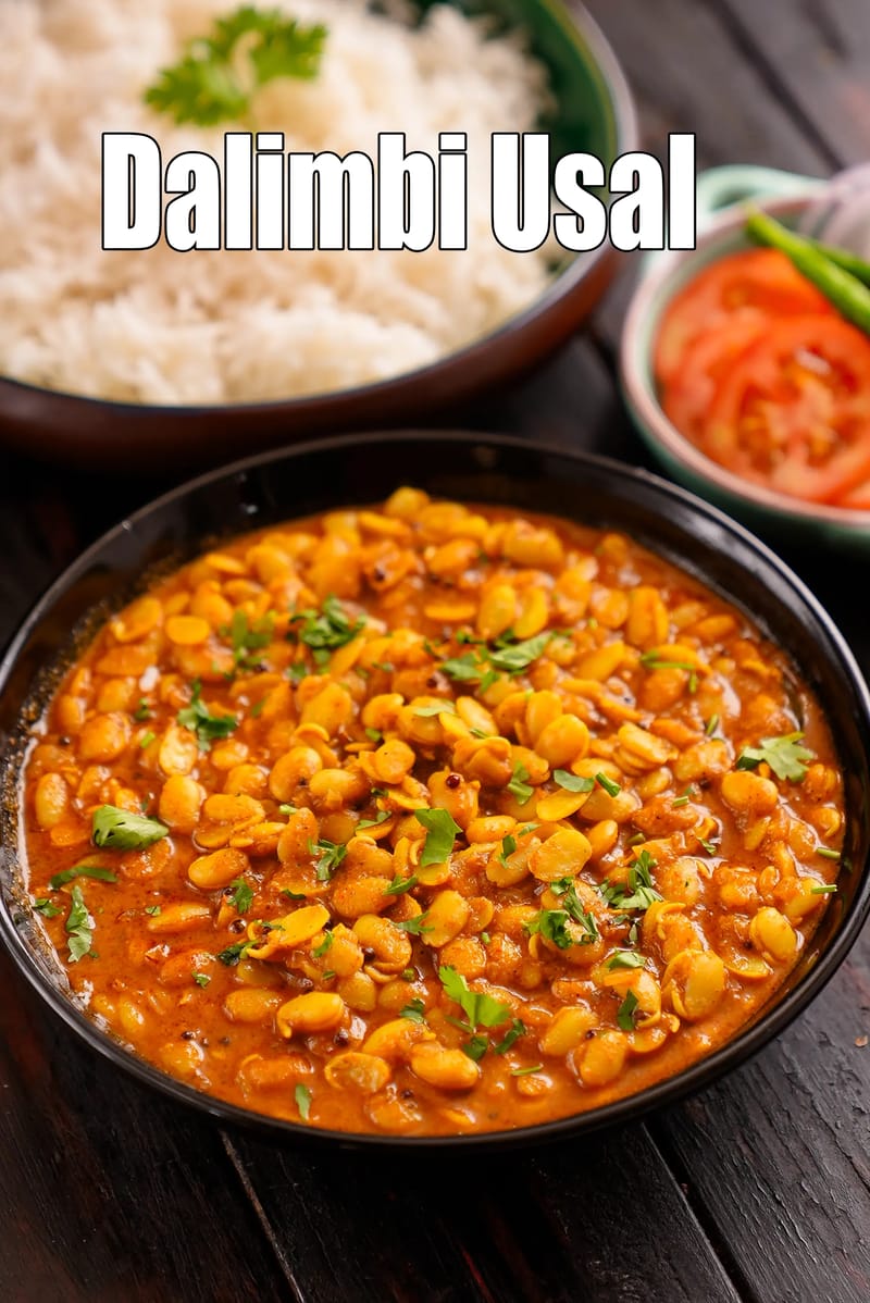 Dalimbi usal recipe | val usal | Maharashtrian vaal usal | healthy vaal usal | | Tarla Dalal