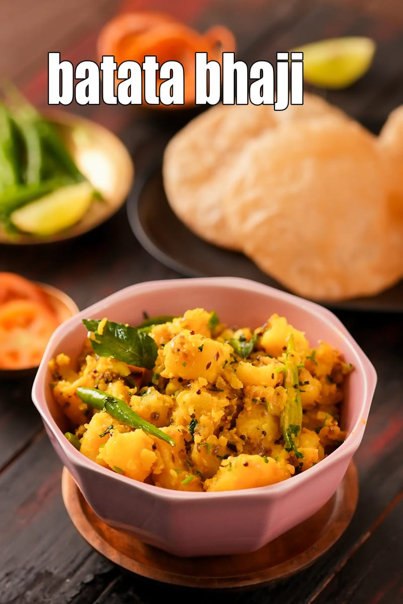 Batata bhaji recipe | Maharashtrian  batatyachi bhaji | sukha aloo sabzi | dry potato sabzi | | Tarla Dalal